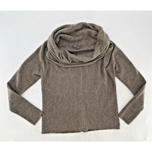 Vince Merino Wool Alpaca Camel Cowl Neck Drapey Brown Sweater Size Small